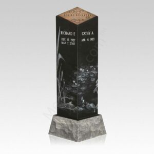Cremation headstones and pillars hold and protect the ashes for all eternity