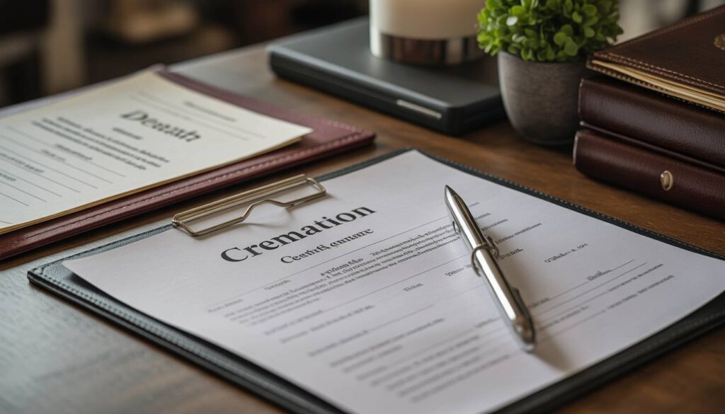 Cremation paperwork and approval process