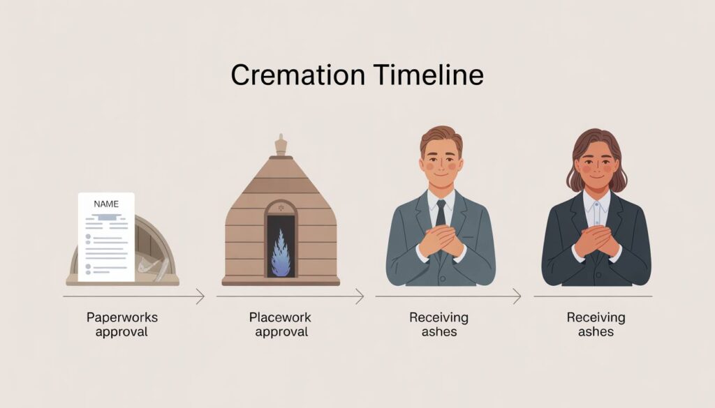 Cremation timeline from paperwork to ashes