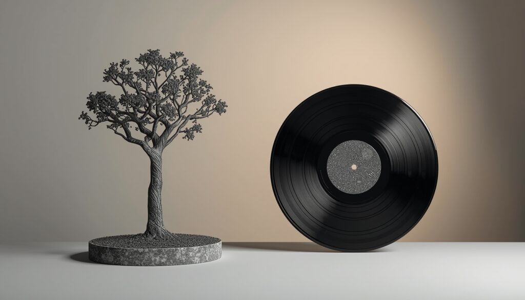 Symbolic memorial items made from cremation ashes